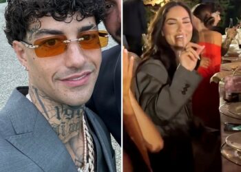 Giulia De Lellis e il presunto nuovo fidanzato Tony Effe alle nozze dei Moser, gli indizi sul loro amore ancora non ufficiale: guarda