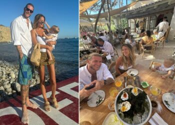 Continua la luna di miele a Ibiza di Diletta Leotta e Loris Karius con la loro piccola Aria: nuove foto tra mare, sport e cucina