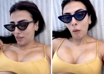 ''Sono scioccata, dove si mette la firma?!'': Giulia Salemi incredula davanti ai suoi seni lievitati grazie alla gravidanza