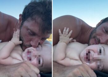 Stefano De Martino è uno zio dolcissimo in barca in Corsica col piccolo Mattia: guarda