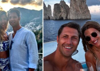 Cristina Chiabotto a Capri con marito e figlie