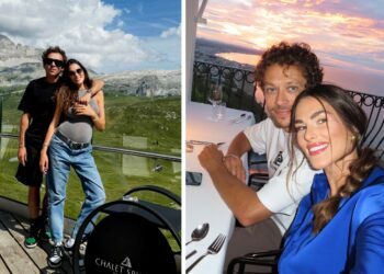 Valentino Rossi e Francesca Sofia Novello in vacanza al mare con Giulietta