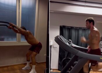 Stefano De Martino si allena per prepararsi alla conduzione di Affari tuoi