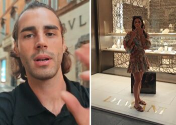 Gianmarco Tamberi costretto dalla moglie ad entrare da Damiani per ricomprare la fede che ha perso nella Senna: guarda