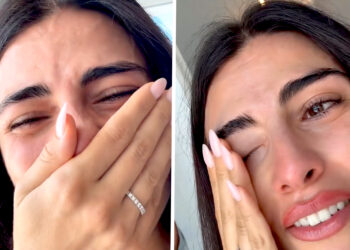 Giulia Salemi piange dal ridere vedendo la sua paparazzata