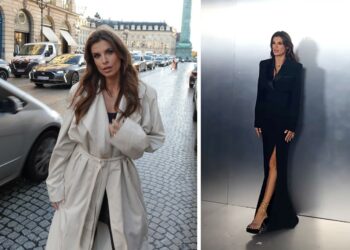 Elisabetta Canalis vola a Parigi per la Fashion Week