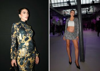 Giulia Salemi sfoggia il pancino alla Milano Fashion Week