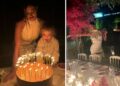 Belen Rodriguez festeggia 40 anni a Milano con un party total white a lume di candela: guarda