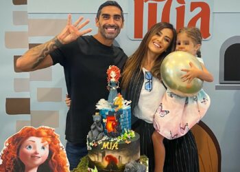 Giorgia Palmas e Filippo Magnini organizzano un compleanno a tema per i 4 anni della figlia Mia: guarda