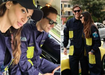 Melissa Satta e Carlo Beretta a Brescia per un weekend d'amore e motori