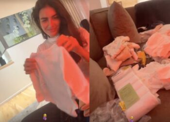 Fabrizio Corona prende in giro la fidanzata incinta dopo lo shopping per il bimbo in arrivo