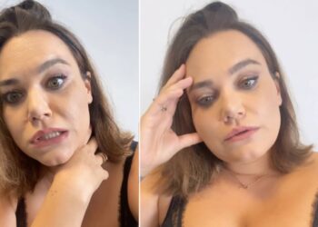 Romina Carrisi non riesce a perdere i chili della gravidanza