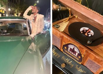 Il party vintage per i 35 anni di Federico Fashion style