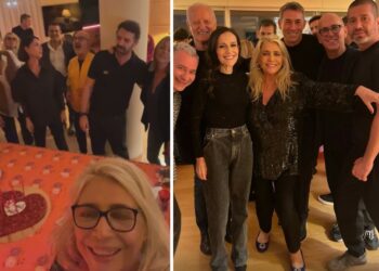 Le foto del party casalingo a Roma per i 74 anni di Mara Venier
