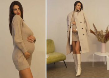 L'ex Miss Italia Carolina Stramare mostra il pancione al settimo mese nella nuova campagna, la bimba dovrebbe nascere a inizio 2025