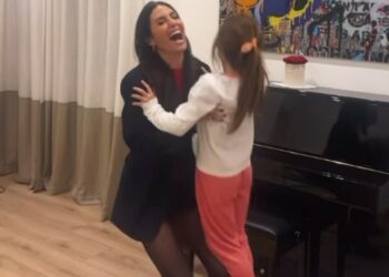 Elisabetta Gregoraci è una zia dolcissima con i nipotini Gabriel e Ginevra