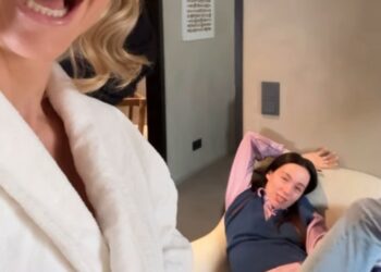 Michelle Hunziker e Aurora Ramazzotti in Germania per uno show