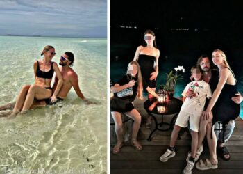 Eleonora Abbagnato e Federico Balzaretti sfuggono al gelo volando alle Maldive con tutta la famiglia allargata: le foto