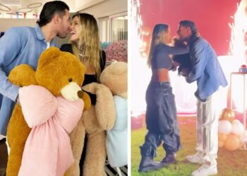 ''Quasi svengo'': Zoe Cristofoli mostra le immagini del gender reveal del secondo figlio che aspetta dal calciatore Theo Hernandez