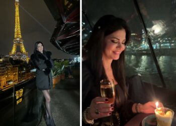 Laura Torrisi festeggia 45 anni a Parigi