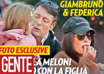 Andrea Giambruno, padre della figlia della Meloni, paparazzato da 'Gente' con la bambina e la presunta nuova fidanzata Federica Bianco