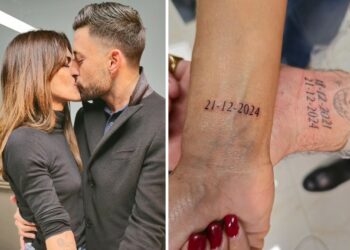 Bianca Guaccero e Giovanni Pernice, il primo bacio social e il tatuaggio di coppia: lui annuncia che tornerà a vivere in Italia