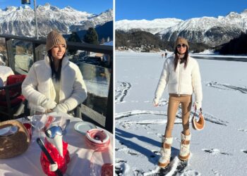 Elisabetta Gregoraci dopo l'Africa vola a Saint Moritz