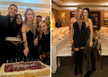 Le foto della cena vip per i 48 anni di Michelle Hunziker a Milano