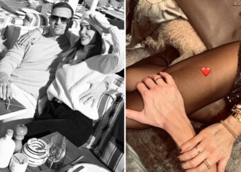 Ilary Blasi e il fidanzato Bastian di nuovo sulla neve per il weekend, spuntano le fedi al dito: nozze in vista?