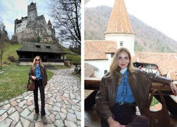 Chiara Ferragni in Transilvania per visitare il Castello di Dracula