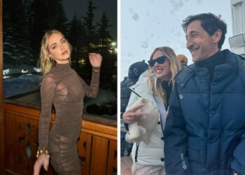 Chiara Ferragni tra neve e fashion in Francia