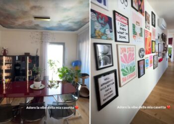 Aurora Ramazzotti mostra una nuova zona della sua casa