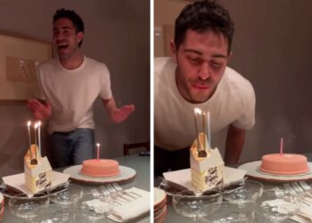 Tommaso Zorzi esce dagli ''enti'' ed entra negli ''enta'': le torte a mezzanotte per i suoi 30 anni