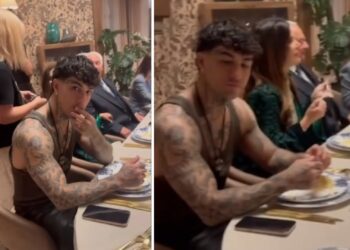 Tony Effe con Christian De Sica nel nuovo cinepanettone