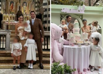 Ludovica Valli battezza la figlia Lola: la sorella Beatrice non c'è e sui social subito si scatena la polemica, foto