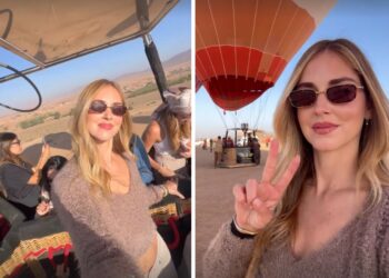 Chiara Ferragni vola in Marocco: eccola in mongolfiera a Marrakesh