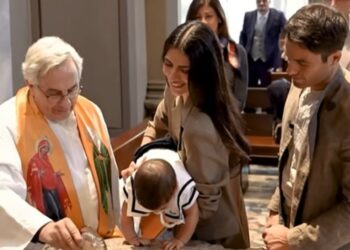 Giulia Salemi e Pierpaolo Pretelli hanno battezzato il figlio Kian