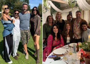 Le foto della festa vip per le nozze tra Luca Calvani e il compagno Alessandro sulle colline toscane: guarda