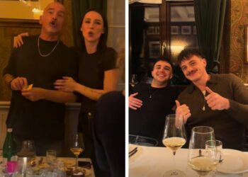 Eros Ramazzotti compie 62 anni: le immagini della festa con la figlia Aurora e l'ex Michelle