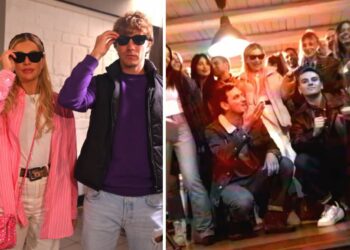 Le foto del party a tema 'paninari' per il compleanno di Clizia Incorvaia