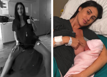 Cecilia Rodriguez, il racconto del parto: 10 ore di induzione, la fitball e la prima poppata