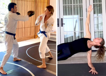 Gisele Bundchen mostra le attività che la tengono in forma a 45 anni: dallo jiu-jitsu al pilates, guarda