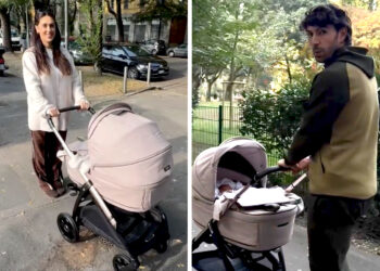 Le prime passeggiate e le coccole di zia Belen: il primo weekend al mondo di Clara Isabel, figlia di Cecilia e Ignazio Moser, è stato un tripudio d’amore