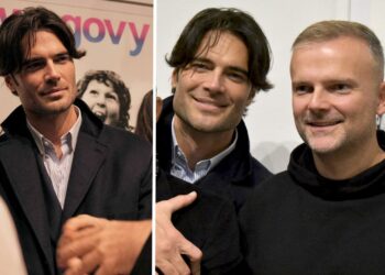 Giulio Berruti, prima uscita mondana da single: va alla mostra dell’amico Stefano Mezzaroma, guarda