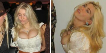 La figlia di Claudia Schiffer fa sognare col décolleté super sexy: le foto a NY di Clementine Vaughn