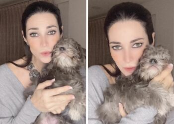 ''Non è un periodo facile'': Manuela Arcuri torna sui social e parla della separazione, per fortuna è arrivato Balù 