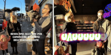 Andreas Muller svela il suo negozio finito alla moglie Veronica Peparini e alle gemelle: le immagini