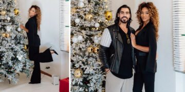 Samira Lui de ‘La Ruota della Fortuna’ col futuro sposo Luigi Punzo a Roma per un weekend prenatalizio: rare foto insieme