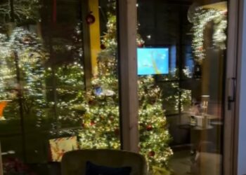 Antonella Clerici mostra i suoi meravigliosi addobbi natalizi