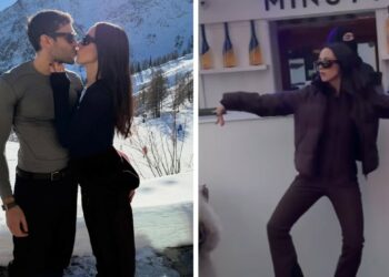 ''Mi fa male il sedere'': Aurora Ramazzotti e il futuro marito Goffredo Cerza sugli sci a Courmayeur, foto ''Mi fa male il sedere'': Aurora Ramazzotti e il futuro marito Goffredo Cerza sugli sci a Courmayeur, foto